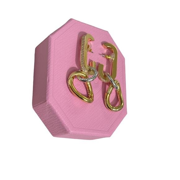 Swarovski Dextera drop earrings White, Gold-tone plated New - Picture 5 of 5